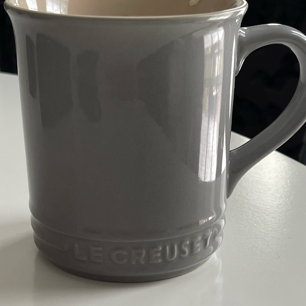 Le Creuset Gray Stoneware Coffee Mug Gray 14oz